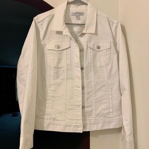 White jean jacket